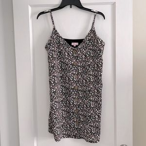 Pink Lily Floral Mini Dress with Pockets